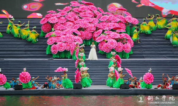 beat3652000余名学生在2017年“大明边城杯”龙舟赛开幕式上大放异彩